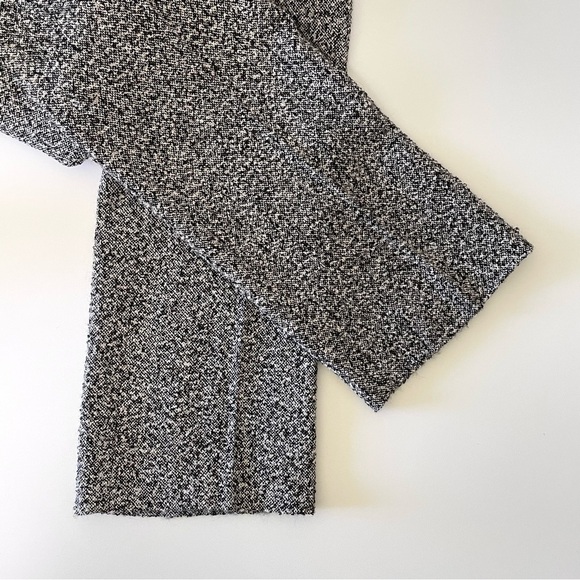 Agnona Italy Alpaca Wool Textured Trouser Pant Black White IT 46 US 10 Medium - Picture 8 of 13